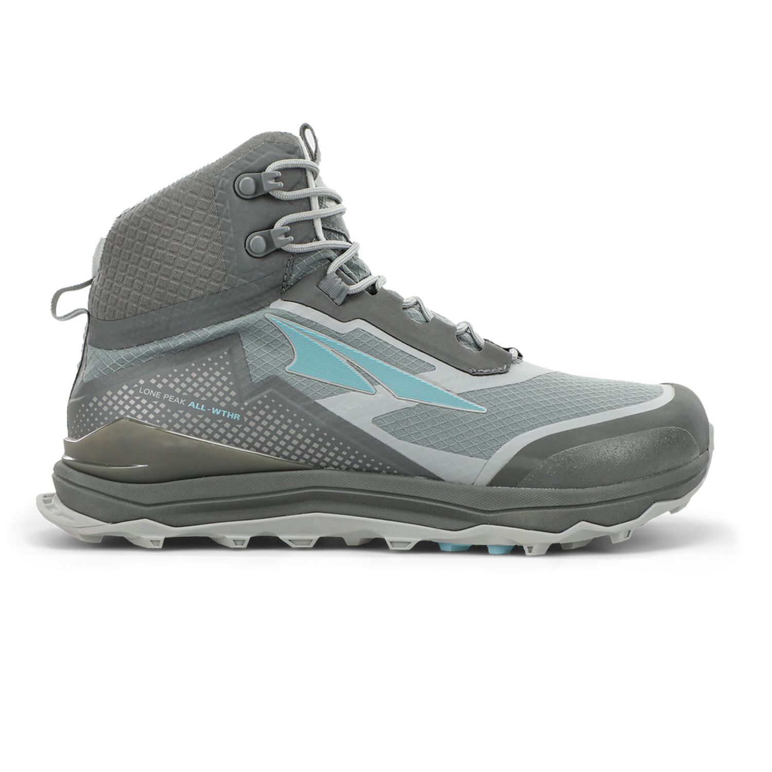 Buty Do Biegania W Terenie Damskie Altra Lone Peak All-Wthr Mid Szare Zielone | ABLEDG781